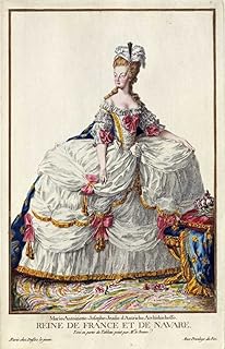 STAMPA-SU-TELA-INTELAIATA.Duflos-Pierre-Cm_57_X_36-Maria-Antonietta-donne-storici-moda-storico-Moda-Historical-Figures-Abiti-e-formale,-Quadro-su-tela-fine-art-Moda,-Canvas-intelaiato-100%cotone-380gr