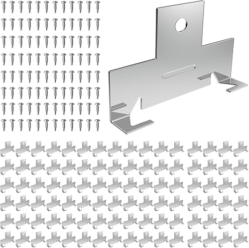 Miniatura 9 de 48 clips de luz empotrables reacondicionados para iluminación descendente, con tornillo autorroscante, clips de iluminación empotrados de metal para
