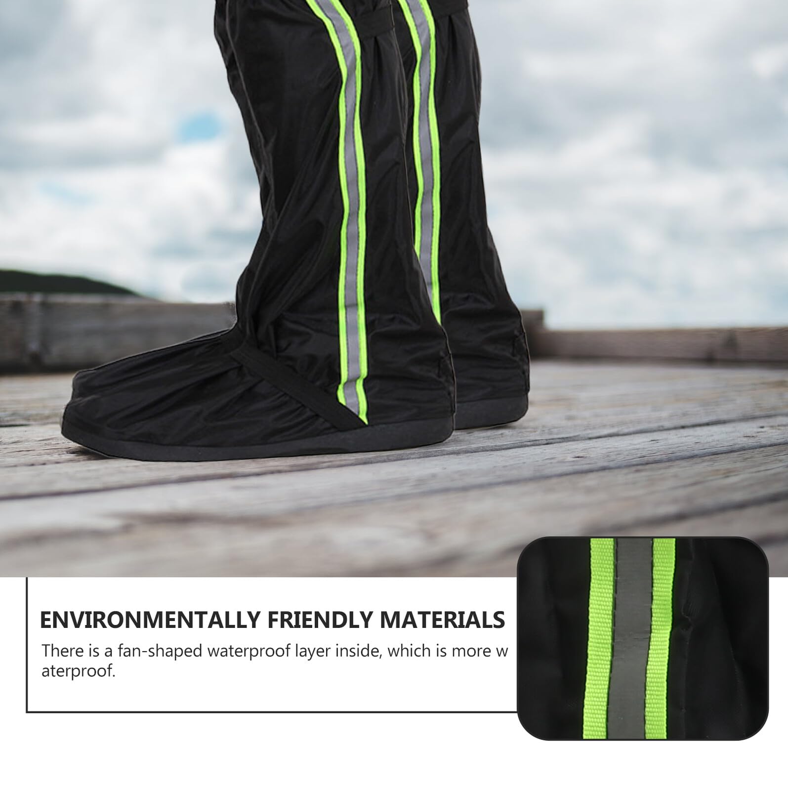 ABOOFAN Guêtres Imperméables pour Randonnée Couvre-Chaussures Oxford Anti-Neige Protection Intempéries