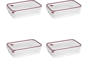 Sterilite 16 Cup Rectangle Ultra-Seal Storage Containers with Lids