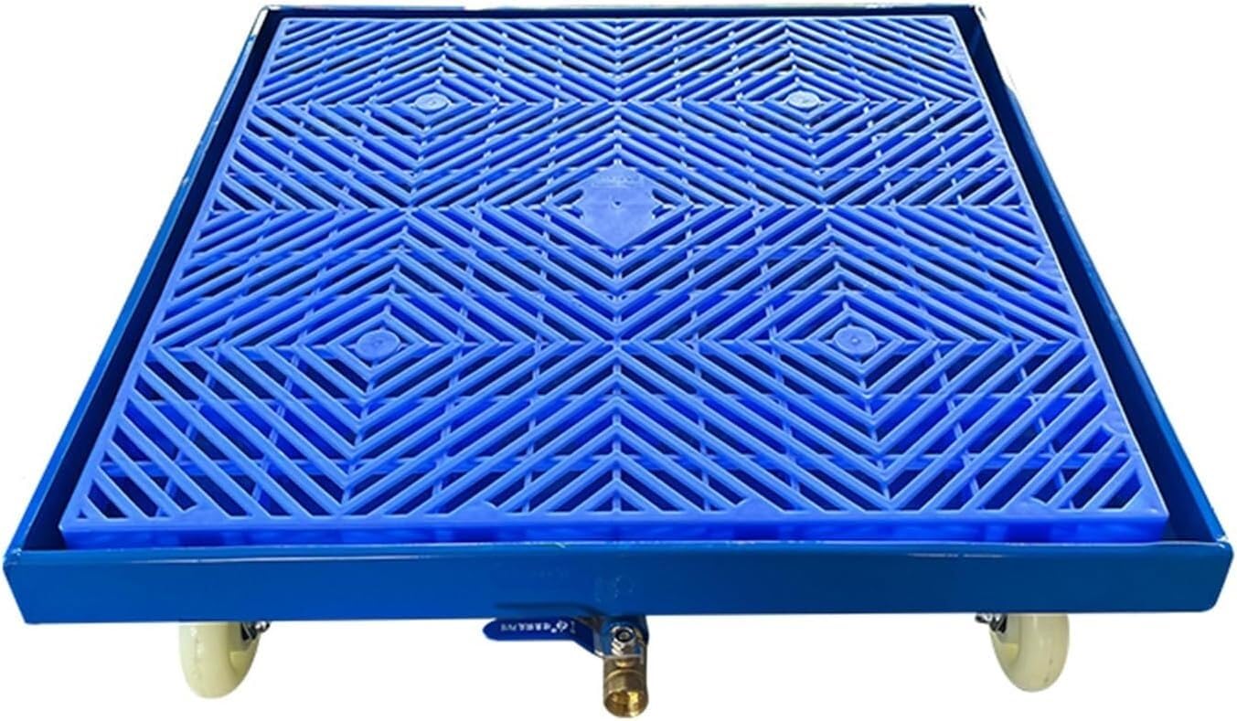 Palety modułowe z płaskim rusztem grillowym LARP palety do fabryk 65 x 65 cm Wytrzymałe palety przemysłowe i wszechstronne rozwiązanie podłogowe