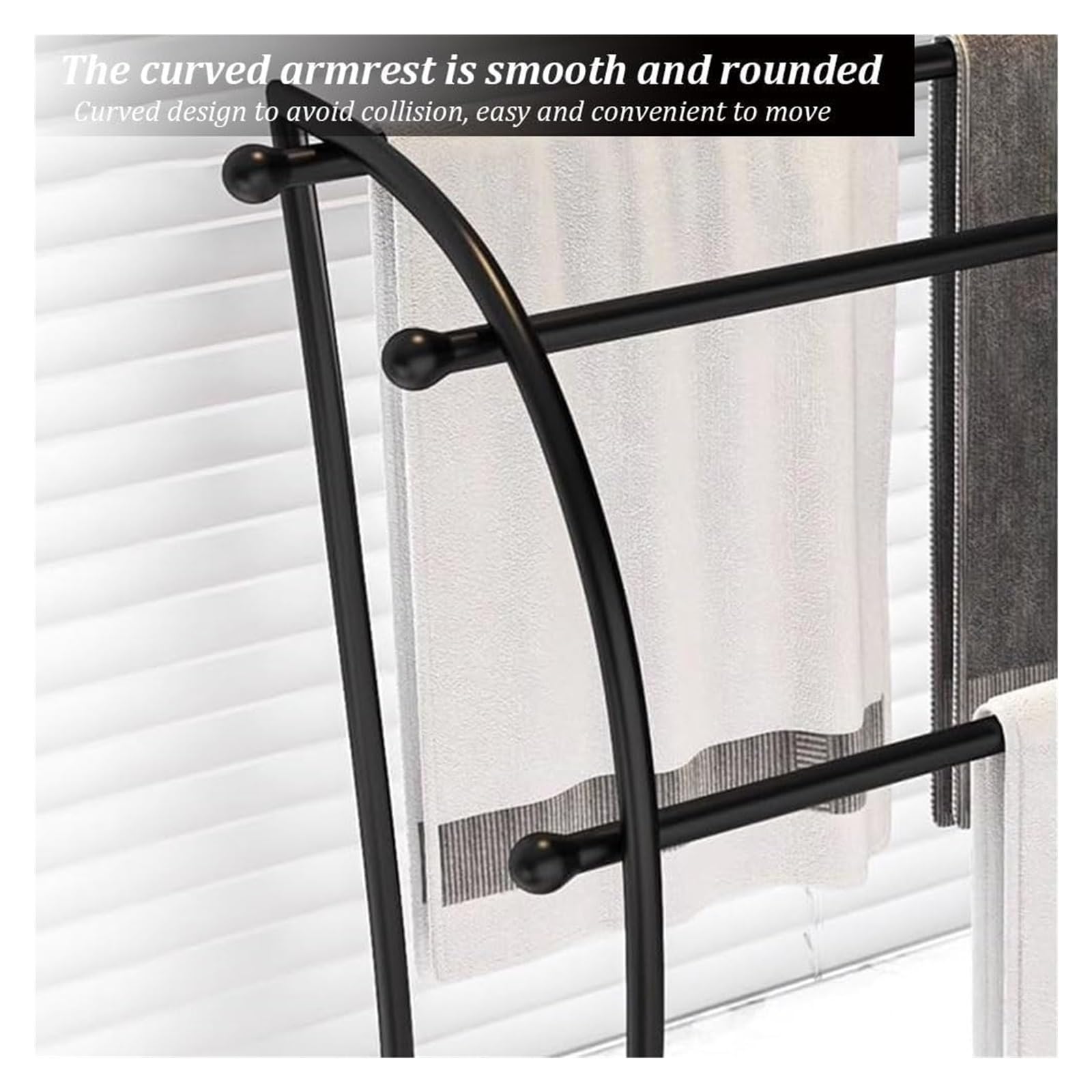 Perchero independiente dorado de 3 niveles para toallas y mantas, de metal, para baño, dormitorio, playa, gimnasio y zona de piscina, solución de almacenamiento elegante