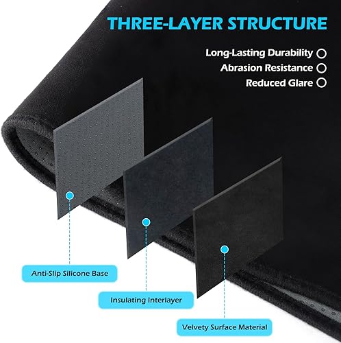 Miniatura 3 de Migaven Tapete de cubierta de salpicadero compatible con Chevrolet Silverado 1500 2500 3500 1999-2006 Avalanche Chevy Tahoe Suburban GMC Sierra