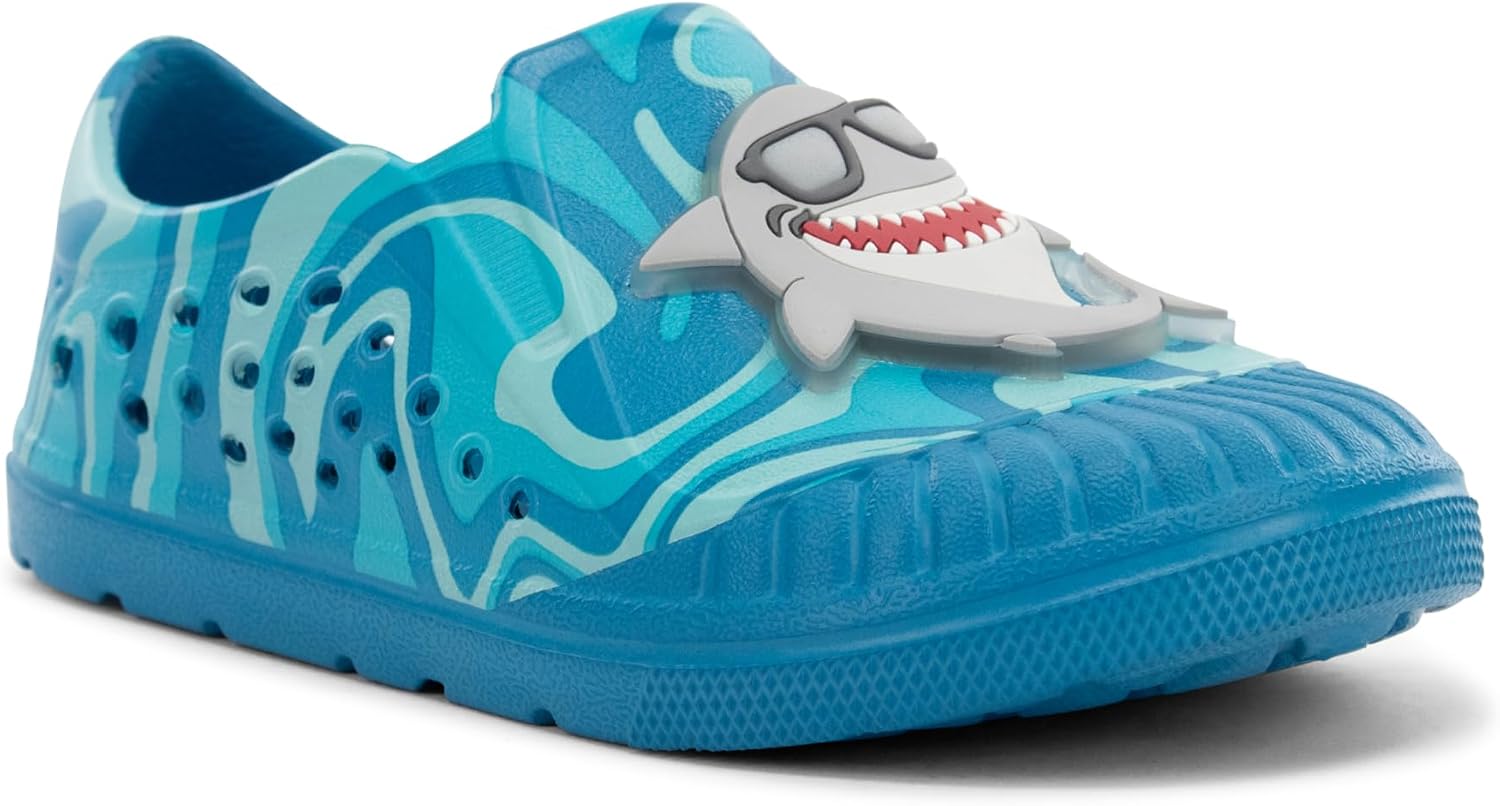 Western Chief Kids Parker Slip-Ons – Water-Friendly EVA Shoes with 3D Accents, Molded Footbed and Slip-Resistant Outsole Perfect for Active Boys and Girls