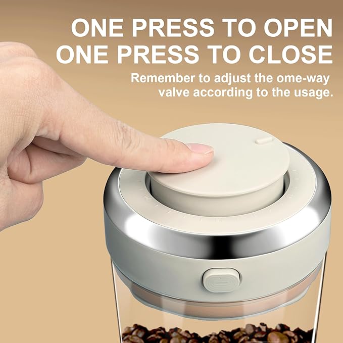 Frasco Hermético para Café 1100ml con Válvula y Cuchara - Clyfanesy miniatura 3