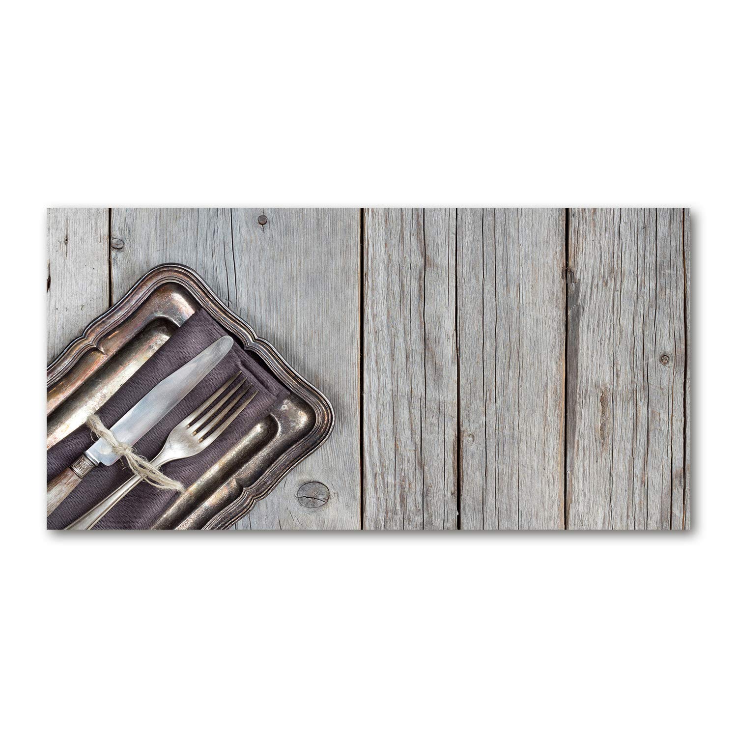 Tulup tableau verre acrylique beige 120x60 deco cuisine