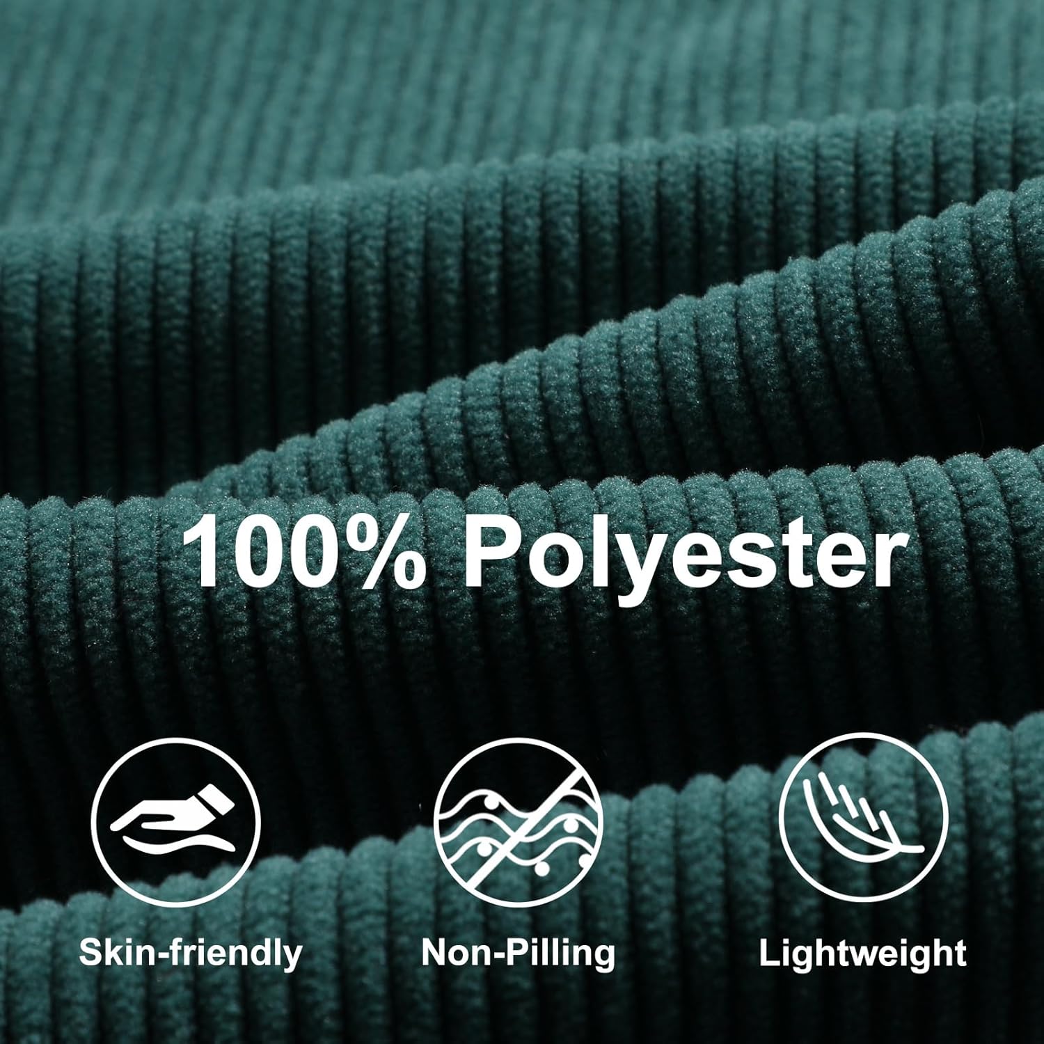 Suwangi Men's Baggy Cargo Corduroy Pants Casual Drawstring Elastic Waist Straight Leg Vintage Sweatpants for Men with Pockets - Image 6