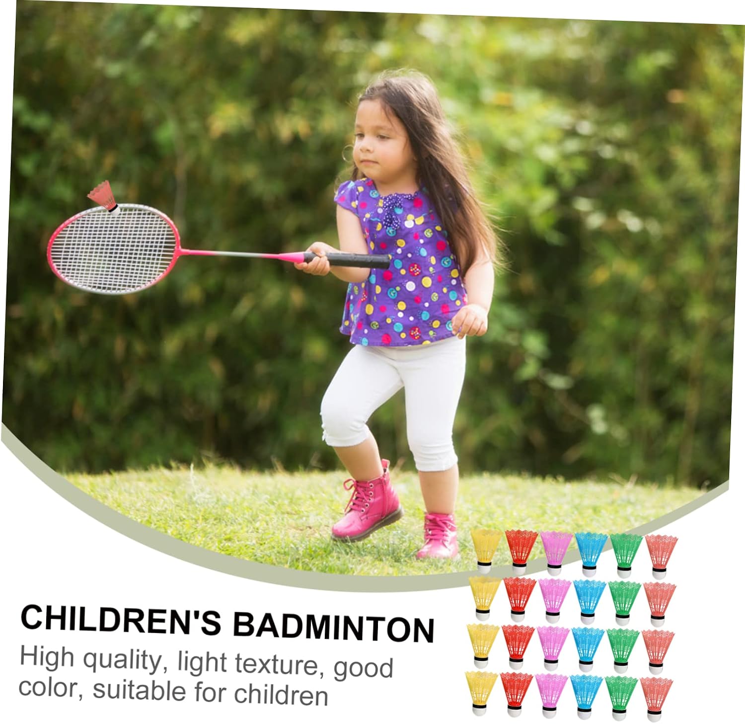 Kisangel Colorful Shuttlecock Lightweight Badminton Game Balls for Play Design for Fun Engaging Activity for