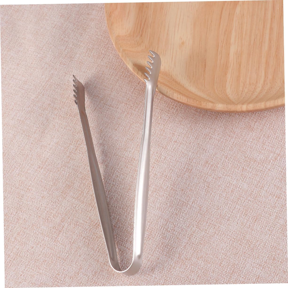 4 Pcs Stainless Steel Mini Food Serving Tongs Compact Ice Cube and Bread Clips for Home Bar Party and Outdoor Use Rustproof Kitchen Utensils