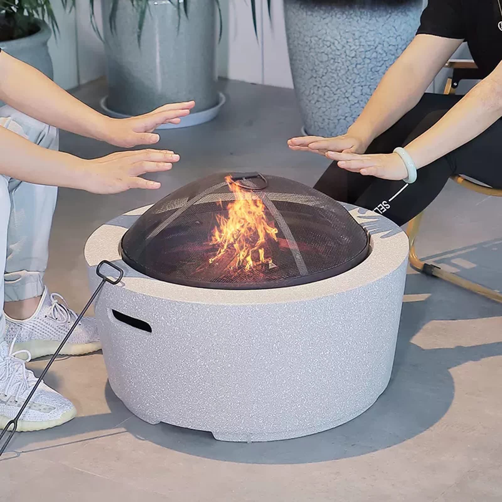 Grill Grillowy Gospodarstwo domowe Dziedziniec Grill węglowy Stół do grilla Szaszłyki Piec Żelazny stołowy Grill węglowy do grillowania