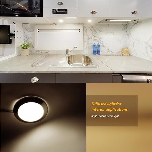 Miniatura 5 de Lámpara de techo Dream Lighting, de luz LED, ópalo, 3 pulgadas