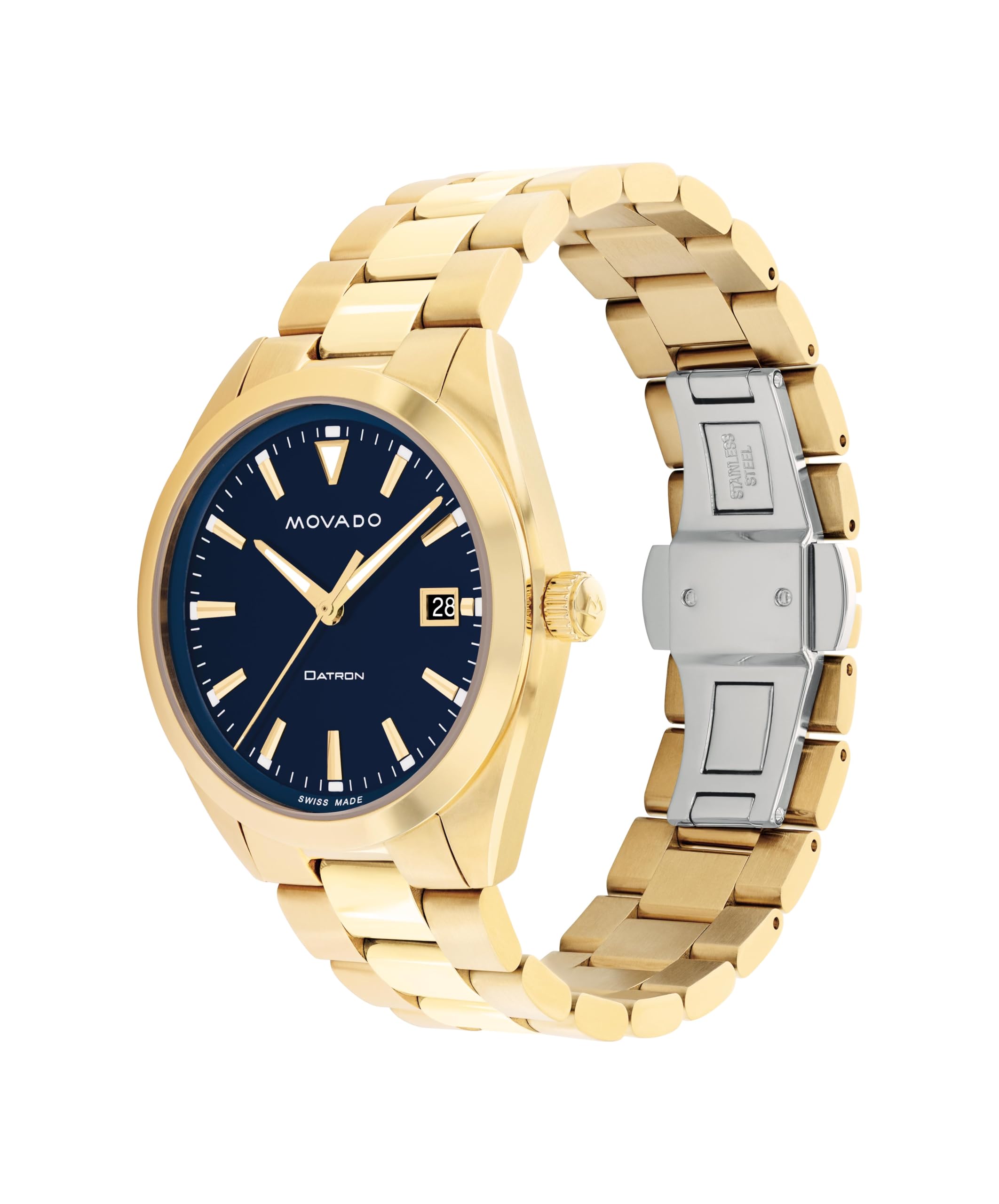 Movado Heritage Series Datron Mens Watch Swiss Quartz Movement