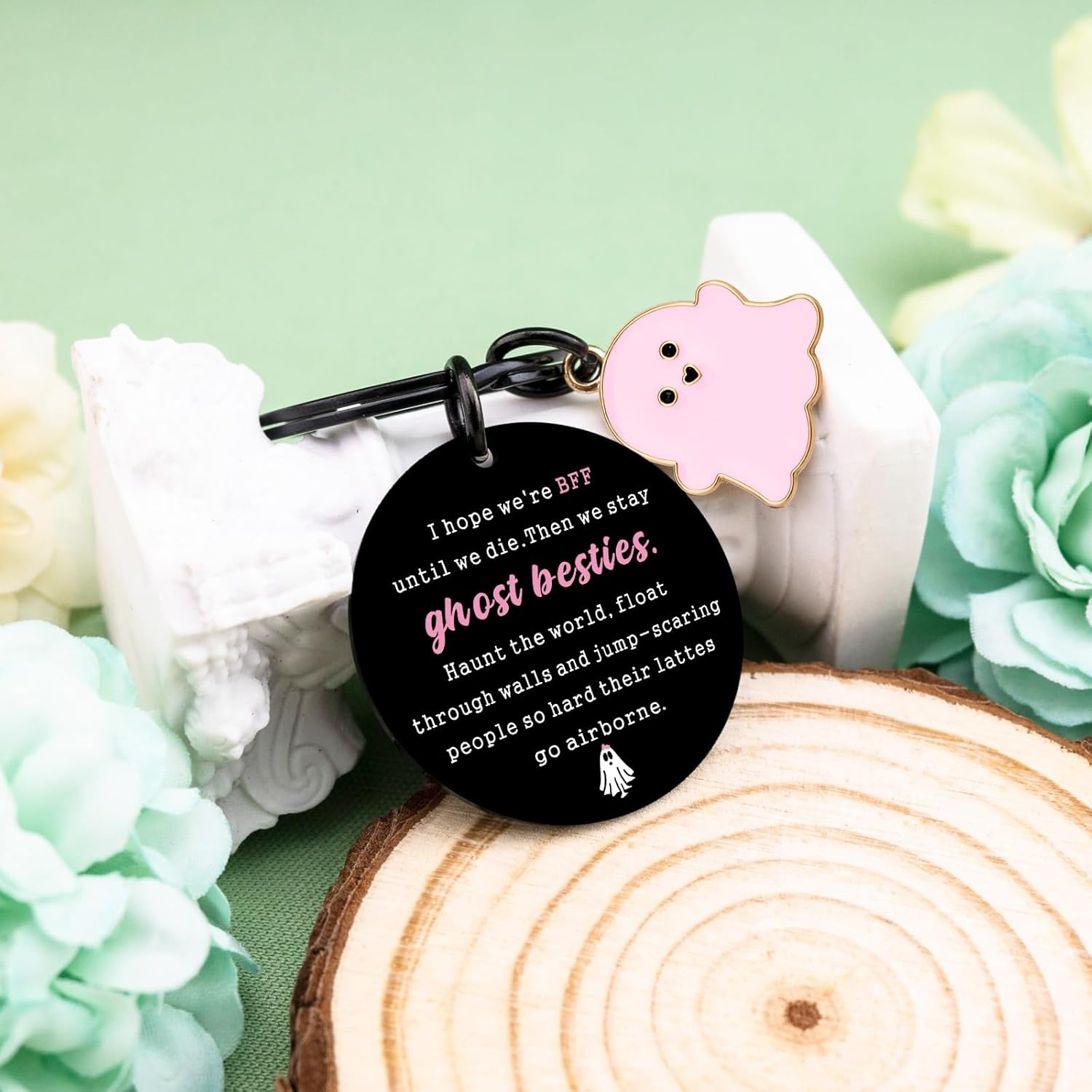 igvean Best Friend Keychains Funny Birthday Gift for Friends Valentine's Day Halloween Christmas Gifts for Best Friend - Image 4