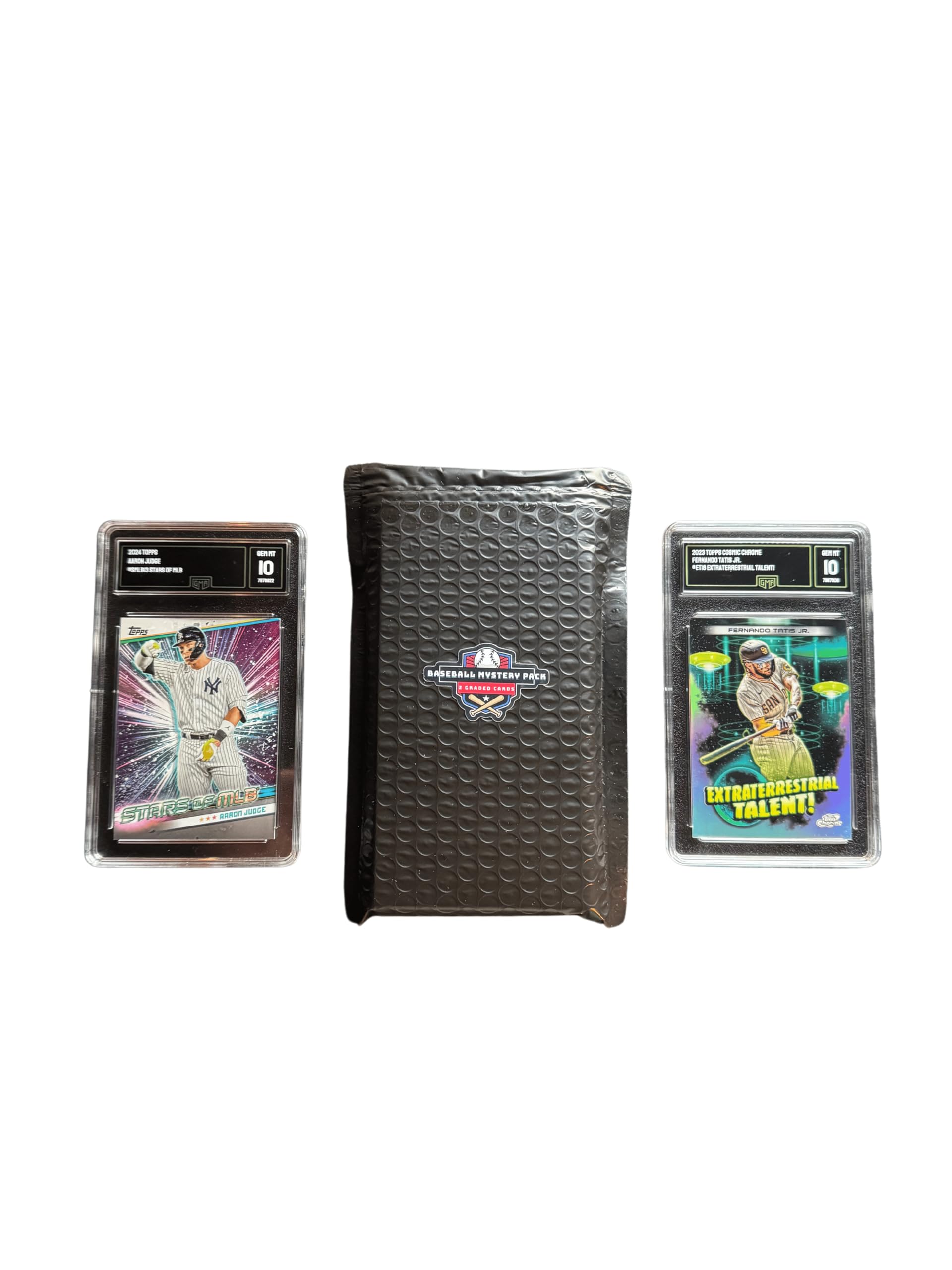 Baseball Mystery Slabs | 2 Graded Cards | Grade 8+ Guaranteed | PSA, SGC, GMA, and More