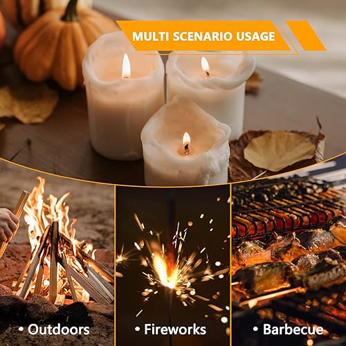 Miniatura 7 de Encendedor de arco recargable a prueba de viento, encendedores eléctricos sin llama para exteriores, camping, senderismo, encendedor de plasma con