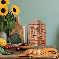 Vista 4 de Rustic Kitchen Conversion Chart Wooden Wall Art Decor Measurements Conversion Chart Decorative Sign Kitchen Cooking Gadgets Baking Cooking Gifts for