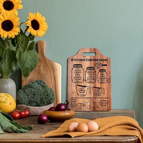 Miniatura 4 de Rustic Kitchen Conversion Chart Wooden Wall Art Decor Measurements Conversion Chart Decorative Sign Kitchen Cooking Gadgets Baking Cooking Gifts for