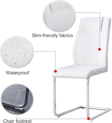 Miniatura 10 de Mesa de comedor redonda de vidrio de 40 pulgadas, mesa de cocina moderna con mesa de vidrio grueso, mesa de comedor redonda con patas doradas para