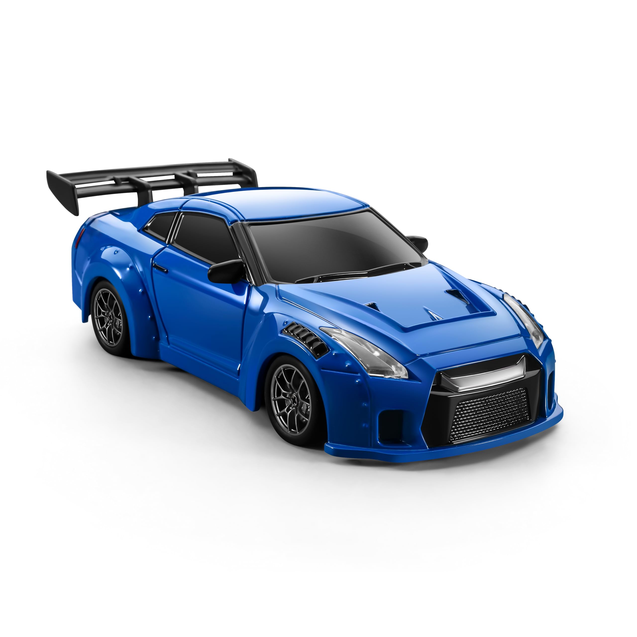 ACAMMZAR Coche Teledirigido Drift con Giroscopio, 1:43 Mini Proporcional Completo 4WD 18KM/H RC Drift Coche, con Luces LED, Gyro, RC Cars para Adultos Niñas, Azul