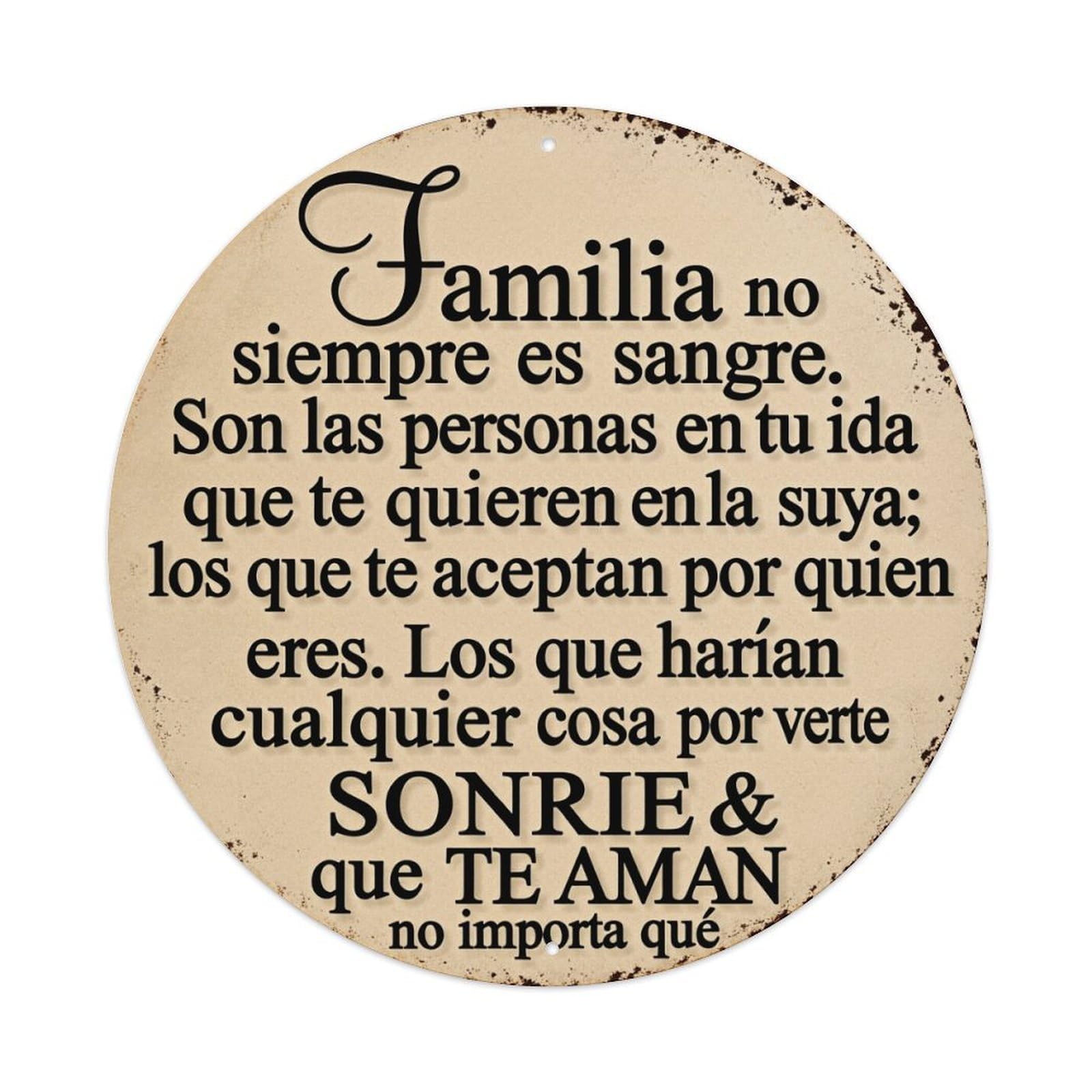 Family Is Not Always Blood Metal Tin Sign Vintage Garden Bedroom Cafe Bar Man Cave Home Wall Decor Metal Poster 8x8 inches