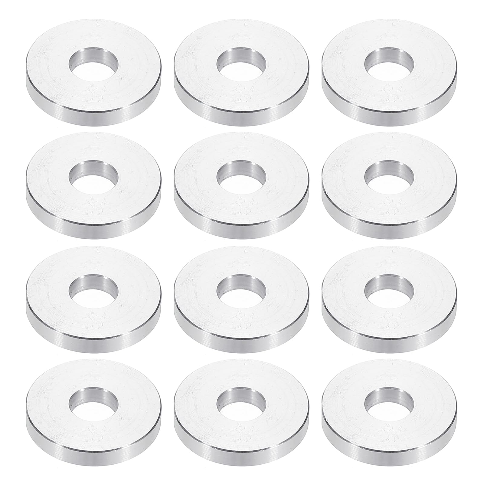 PATIKIL M8 Aluminum Spacers, 12pcs 5/16" x 1" Round Metal Spacers for 5/16 or M8 Screw Bolts