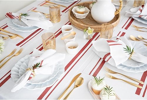 Miniatura 5 de Solino Home - Manteles individuales y servilletas francesas, a rayas y de granja