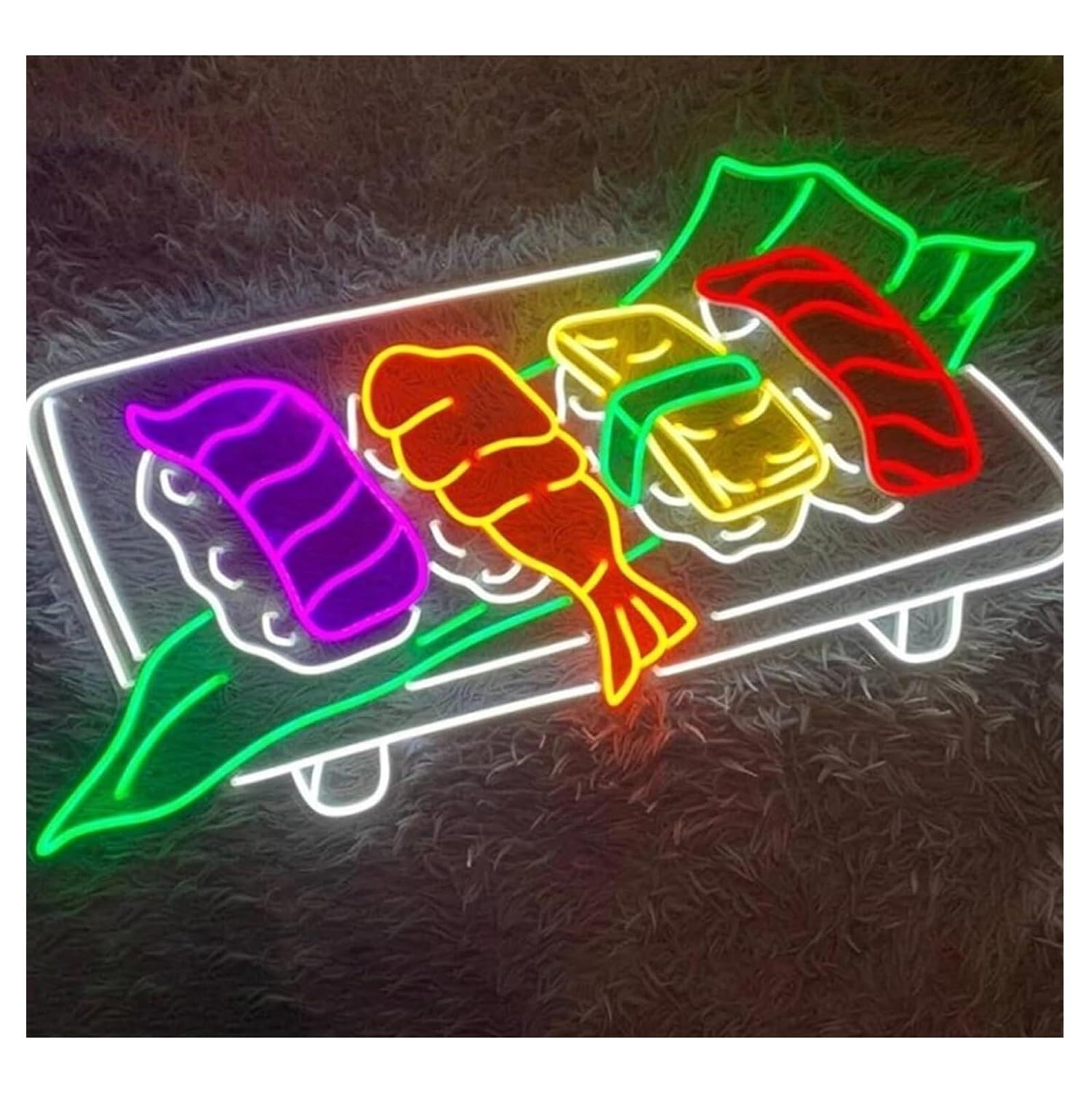 Zynther Neon lamp Soothing Atmosphere Lamp Neon Signs for Sushi Powered by for Adjustable Brightness Lights