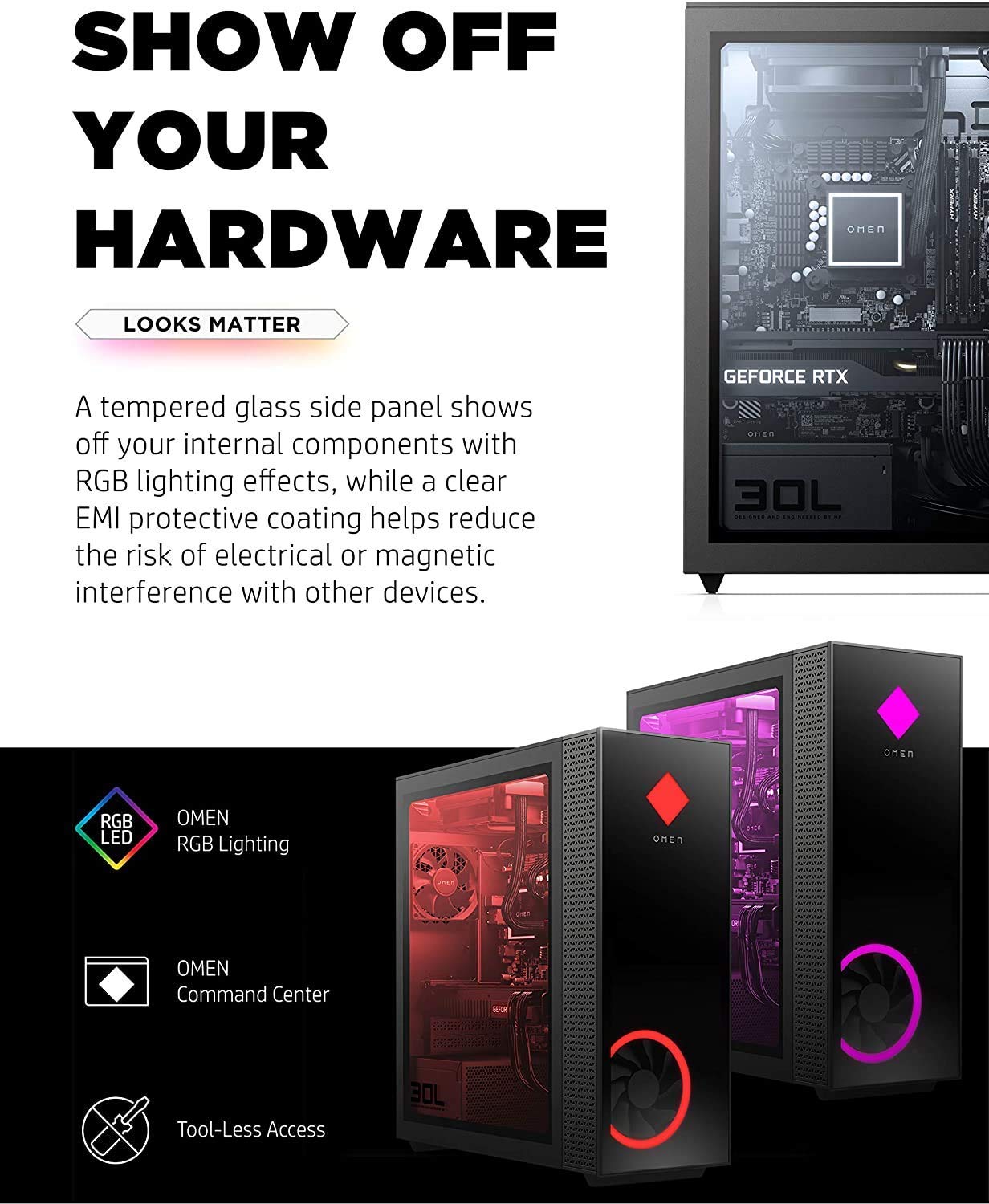 Amazon.com: HP OMEN 30L Desktop GT13-0380t Core i9-10850K 16GB