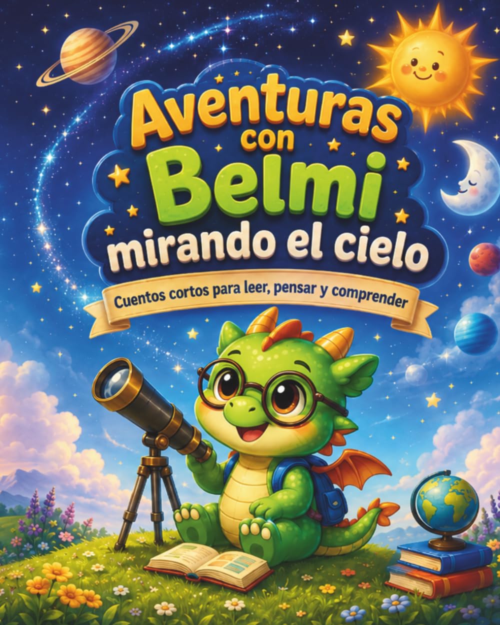 Aventuras con Belmi mirando el cielo: Cuentos cortos para leer, pensar y comprender
