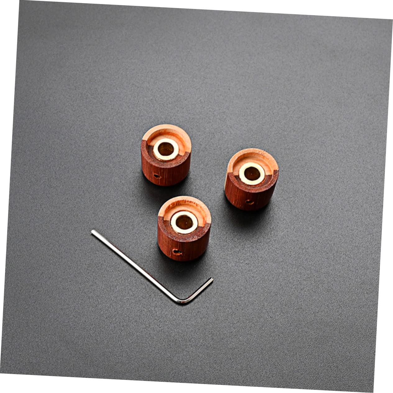 Toyvian 9 pokrętło gitary nakładki na potencjometry gitarowe czapki głośności gitary gitara instrumenty muzyczne pokrętło regulacji głośności gałka drewniana do gitar z drewna