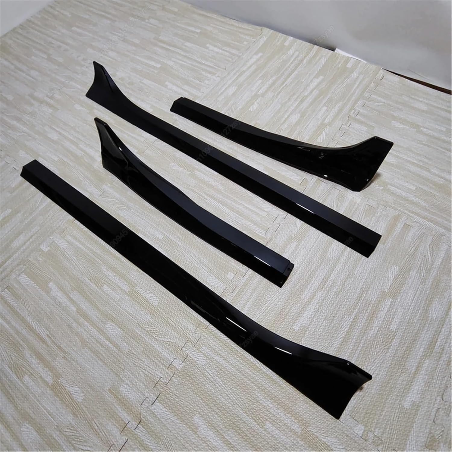 207.5cm Car Side Skirt Splitter Diffuser Winglet Side Wing Bumper Lip Body Kit Protector Tuning ABS Compatible for Tesla Model 3 2017-2023(Carbon Look)