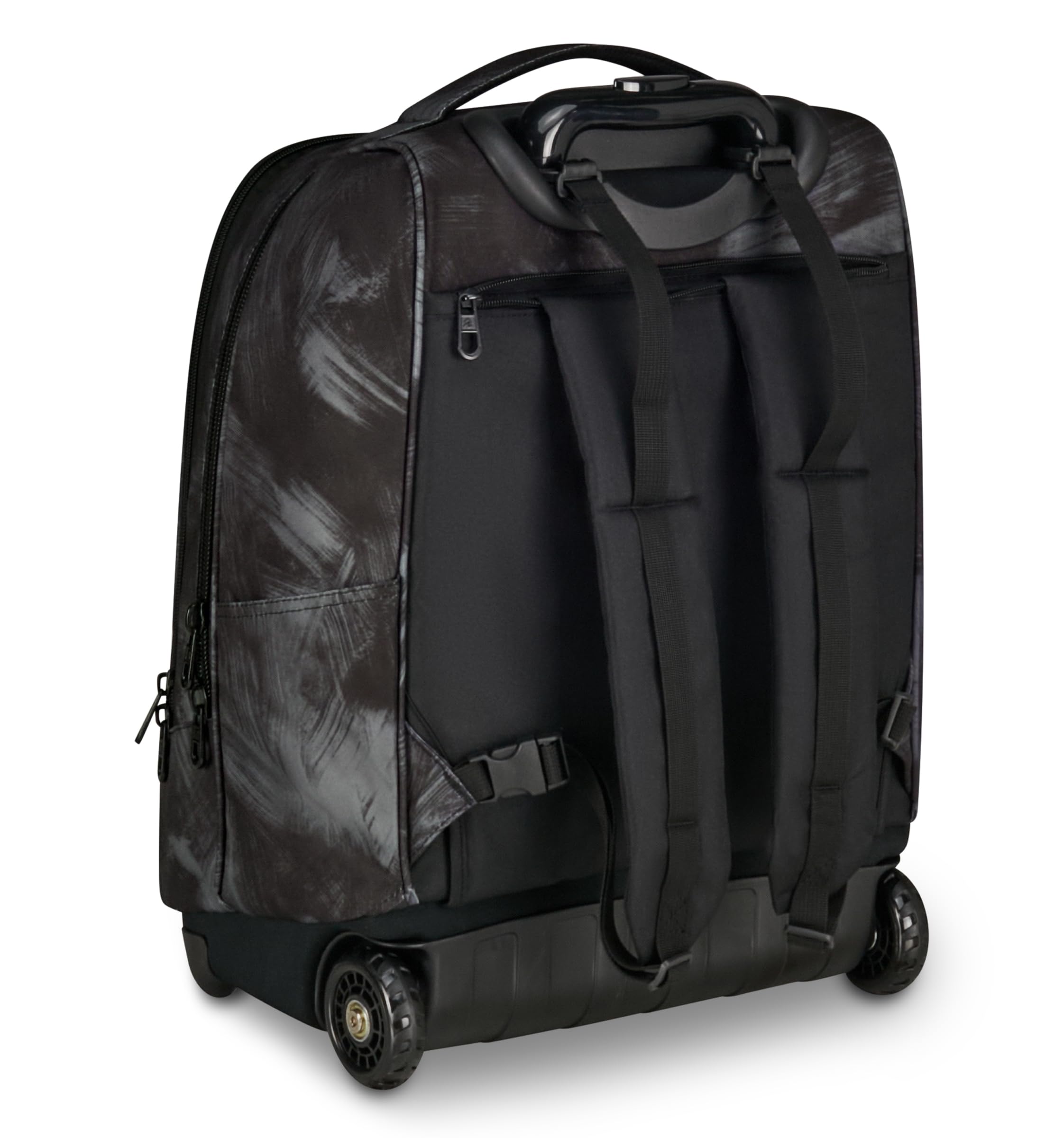 Invicta Trolley New Benin Fantasy, 36 L, Doppio Uso, Doppio Scomparto, Tasca Porta Borraccia, Scuola e Tempo Libero, Brushed Black, Bambini e Ragazzi, nero/grigio