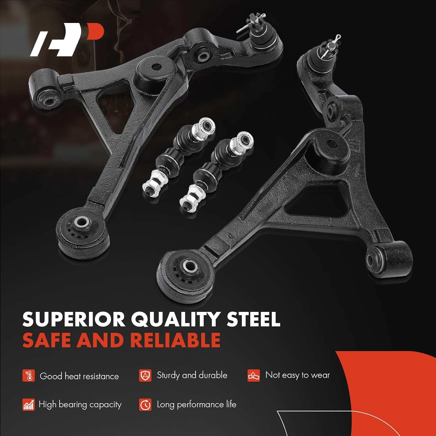 A-Premium Set of 12, Upper Lower Control Arm, Sway Bar Link, Inner Outer Tie Rod End, Compatible with Chrysler Sebring 1996-2006, Cirrus 1995-2000, Dodge Stratus 1995-2006, Plymouth Breeze