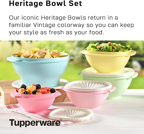 Miniatura 2 de Tupperware Brand Heritage Collection - Cuenco de 11.8 tazas, apto para lavavajillas y sin BPA, (2.8 L)