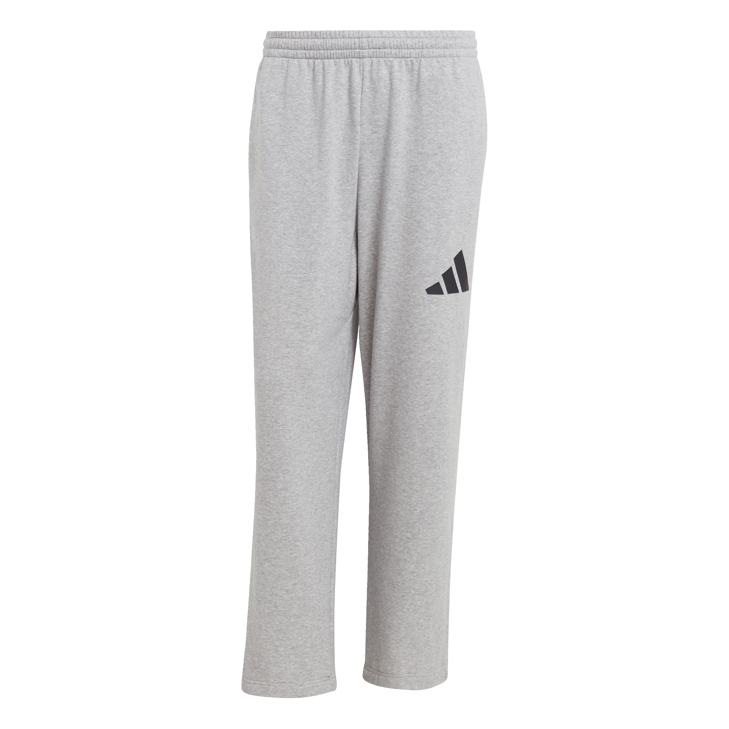 Adidas Men's Gris Baggy Joggers 3-Stripes Essentials