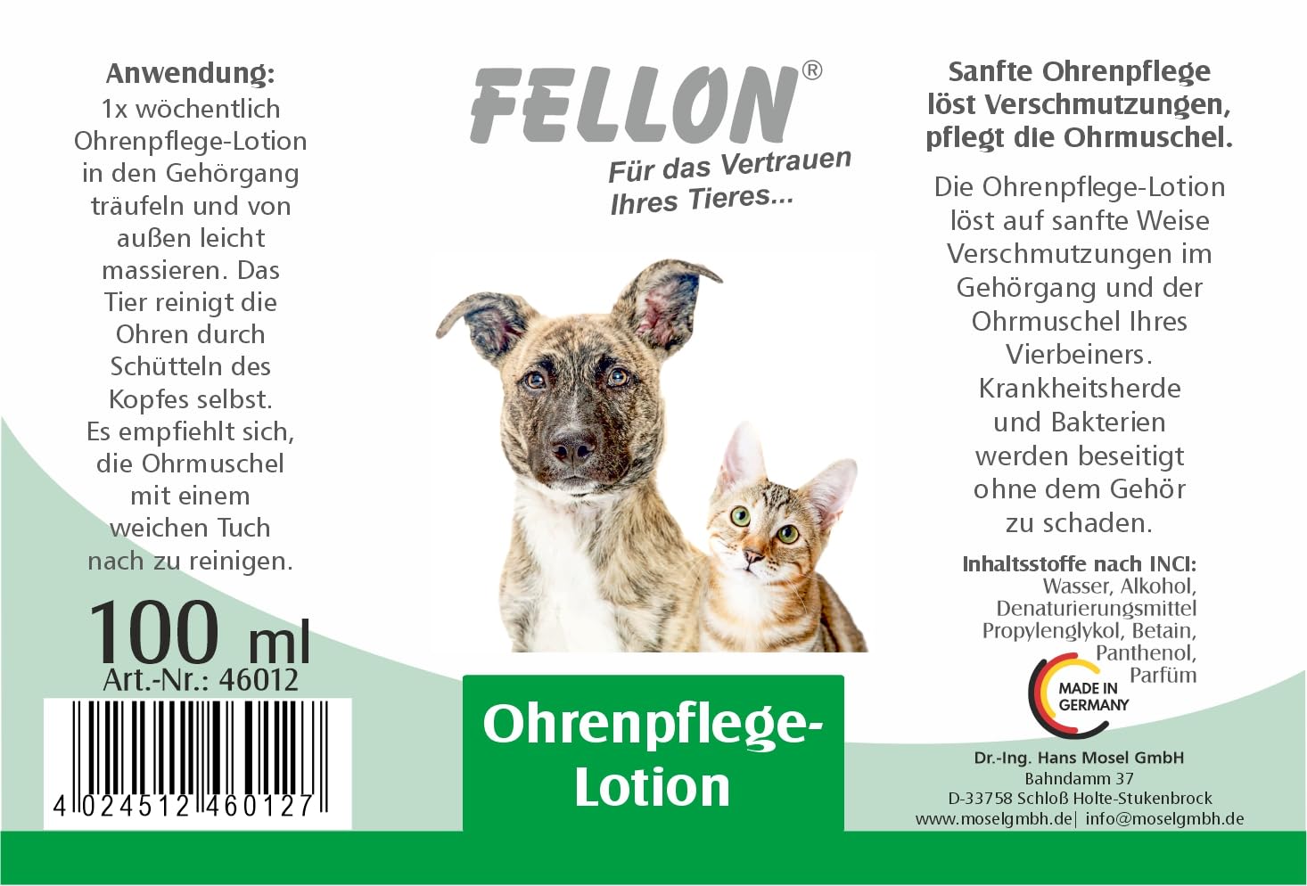 Ohrenreiniger Fingertücher Für Hunde & Katzen - 120 Stück, Weiche Pads Mit Kokosduft, Entfernen Schmutz & Geruch