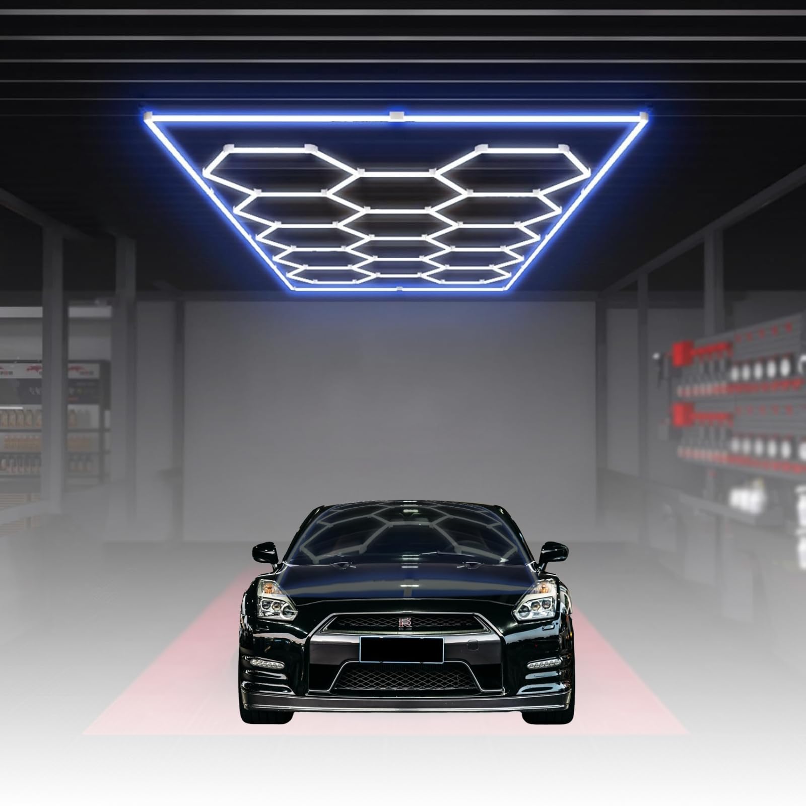 Amazon.co.jp : Hexa LED ガレージ照明 14個の六角形グリッドシステム