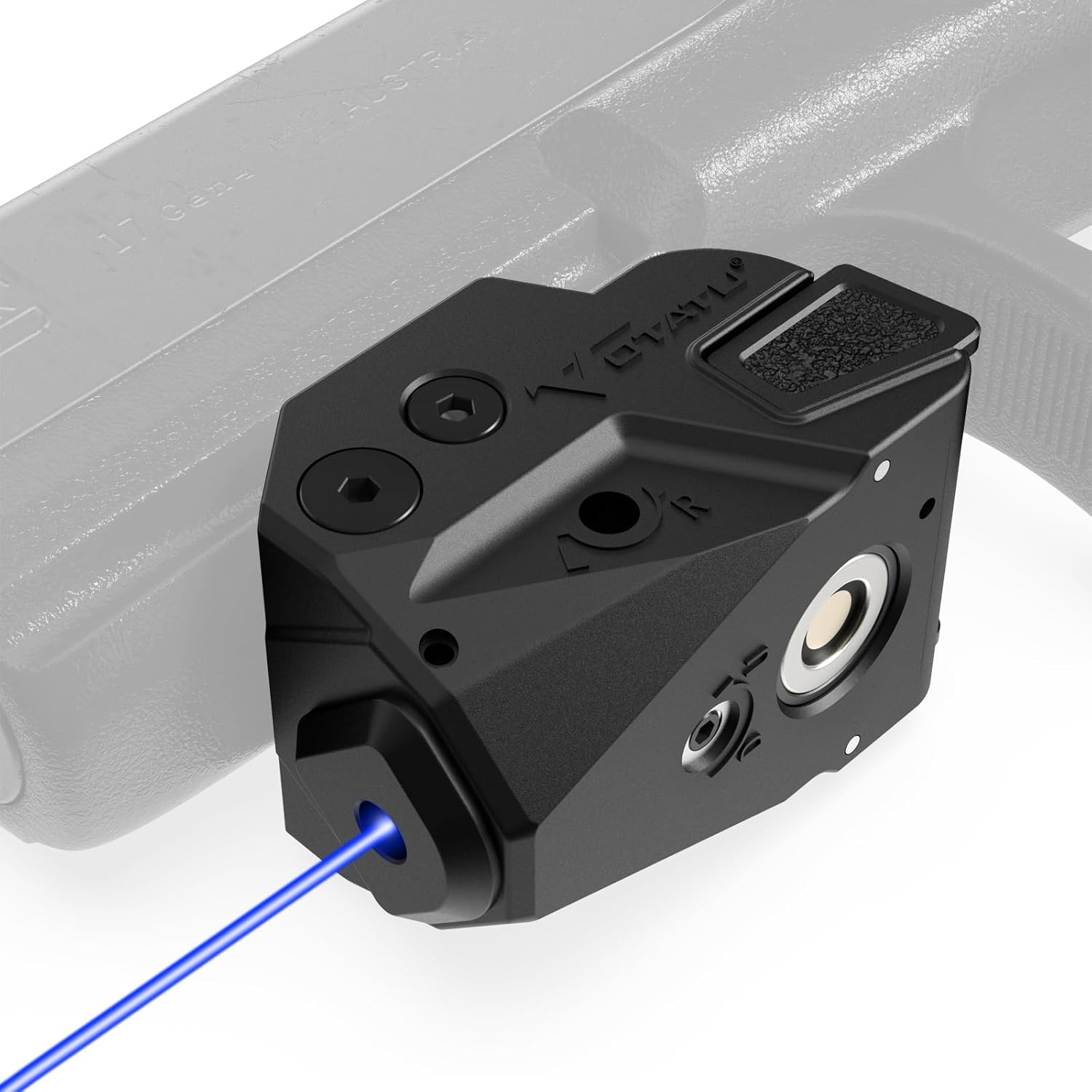 Votatu H6L-G Ultra Compact Green Laser Sight for Pistol Handgun, Rechargeable Sub-Compact Green Beam for Taurus G2C, G3C, 1913 Picatinny, Sig P320, Beretta 90two, S&W 99 and S&W TSW