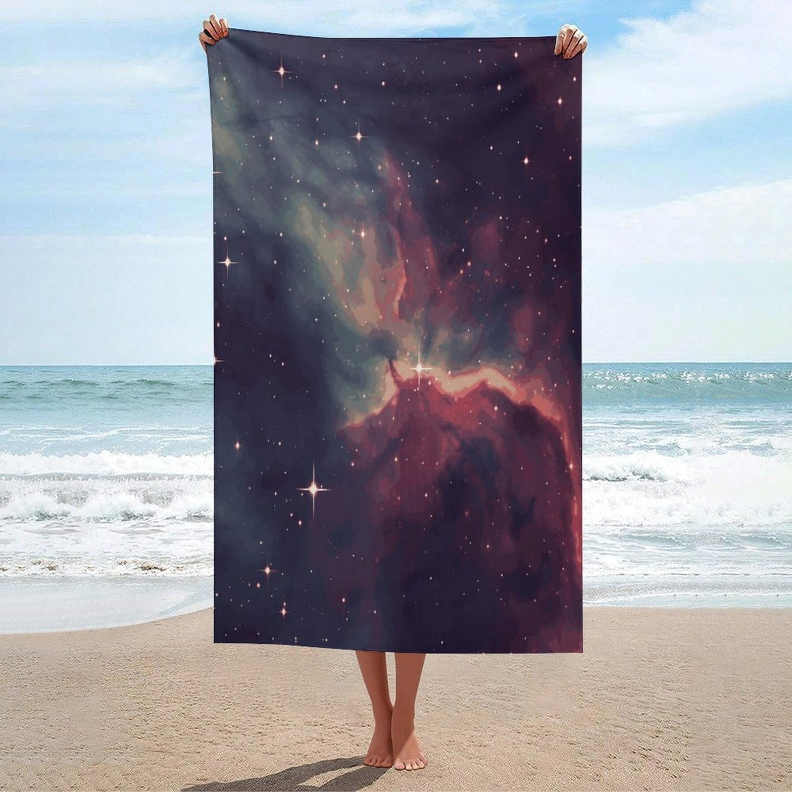 Adfgyerh Unisex Style Star Field In Deep Space Bath Towels Beach Towel Lightweight Quick Dry, Bath Towel For Travel Sports Pool Swimming Bath Camping Yoga Adults130x80cm