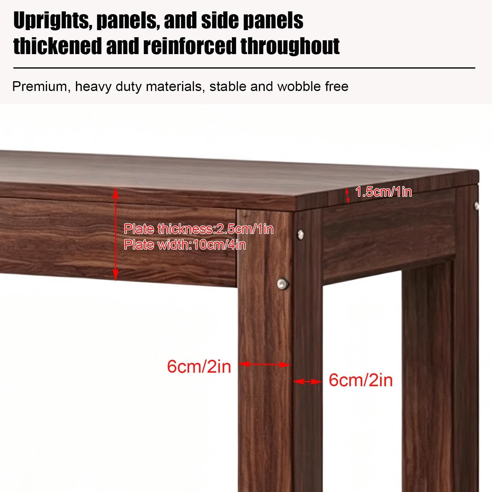 Soporte para Acuario de Madera Maciza, Soporte para Pecera