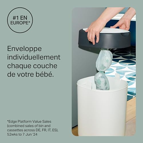 Tommee Tippee Twist & Click Nappy Bin Starter Set Odour & Germ Protection - 3