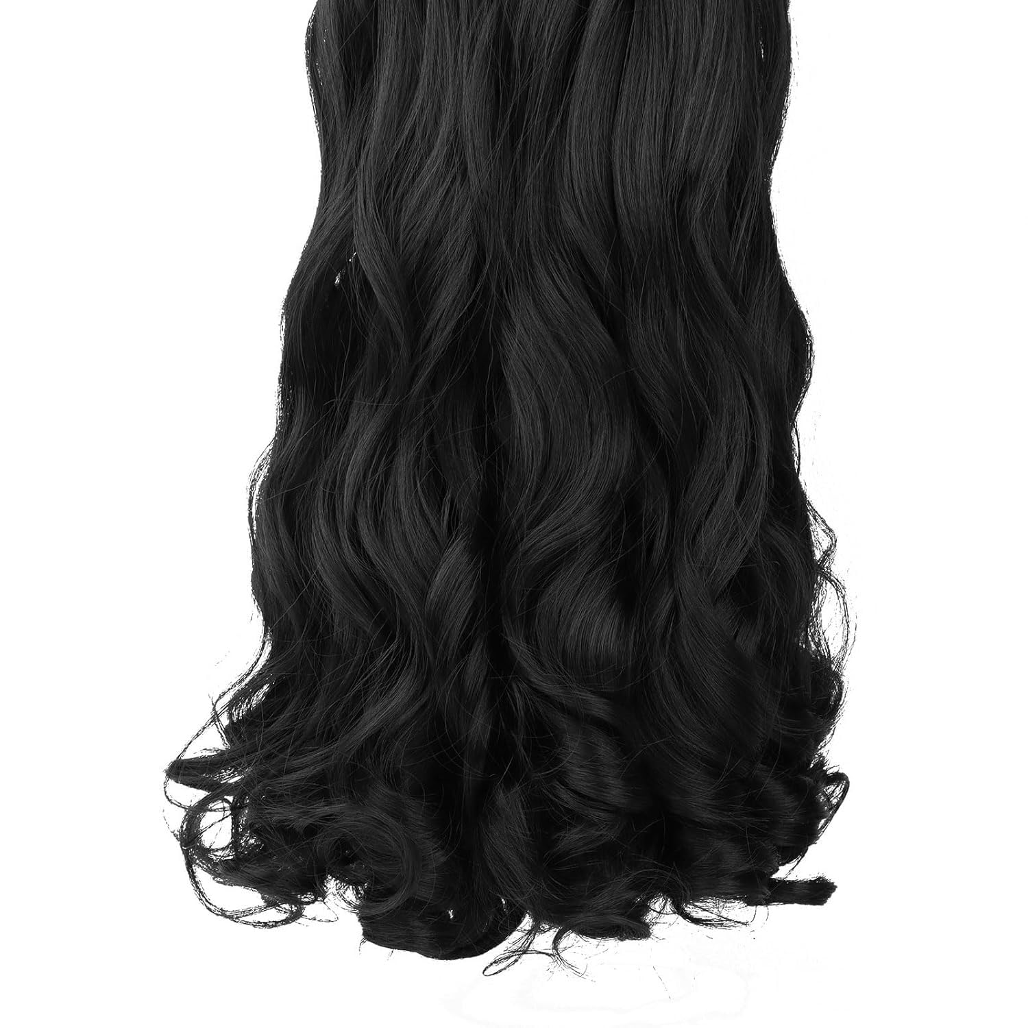 French Curl Braiding Hair 24 Inch Loose Wavy Pre stretched 8 Pack Black Bouncy Braiding Hair French Curls Crochet Hair for Black Women Synthetic Hair Extensions 1b