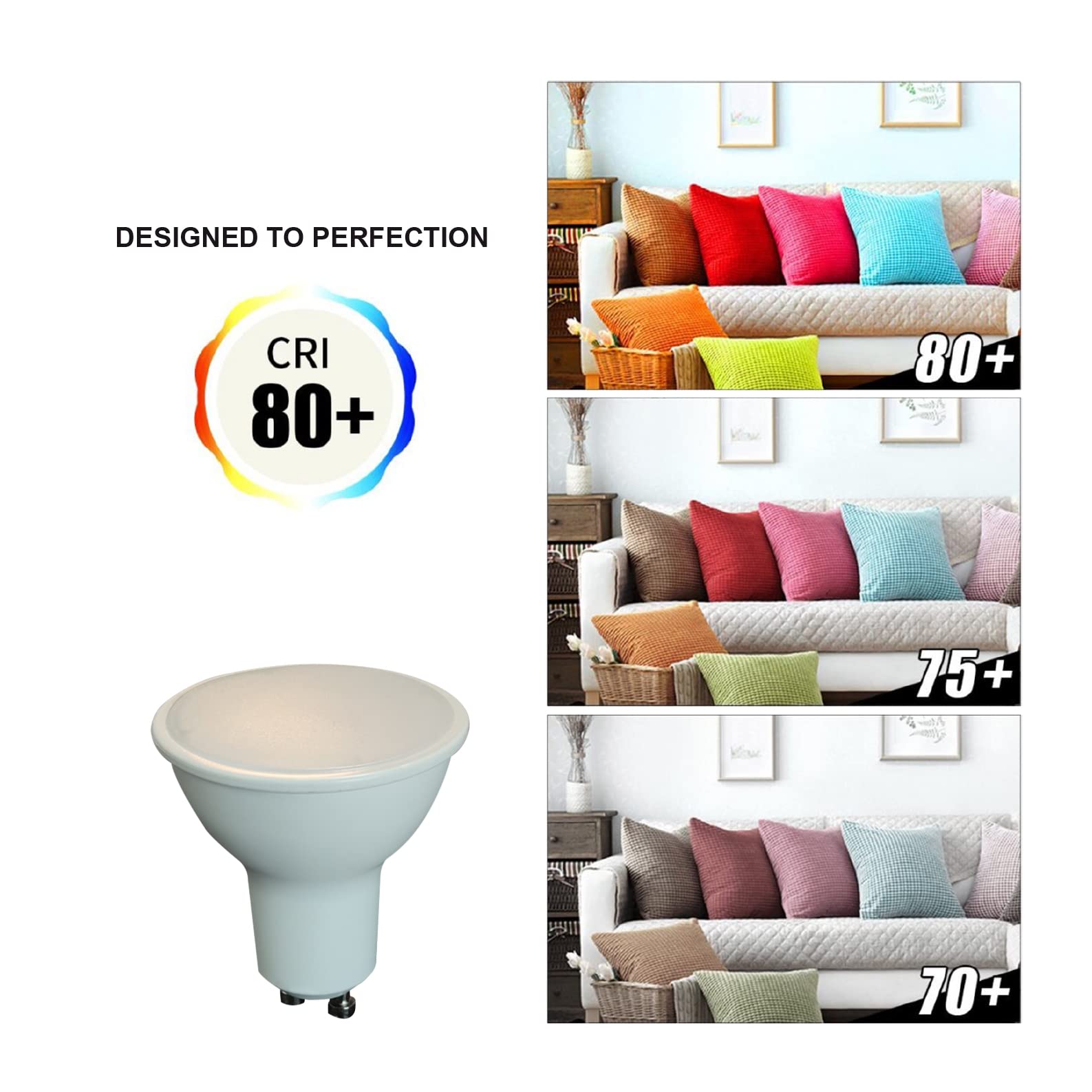 LED ATOMANT 50x Bombilla LED GU10 7W Regulable Color Luz Neutra 680lm