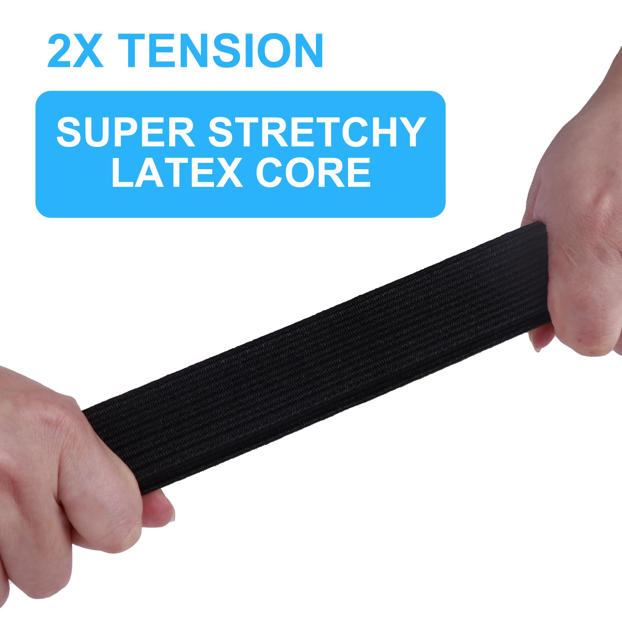 4-Pack Adjustable Heavy Duty Bungee Cords with Hooks, 2m / 6.6ft Long, Strong Elastic Straps for Cargo Travel - Image 2