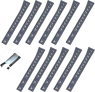 UtySty 15 Pack Universal Knife Edge Guards - Durable Plastic Blade Protectors for Chef, Santoku, Bread, Fillet Knives & More