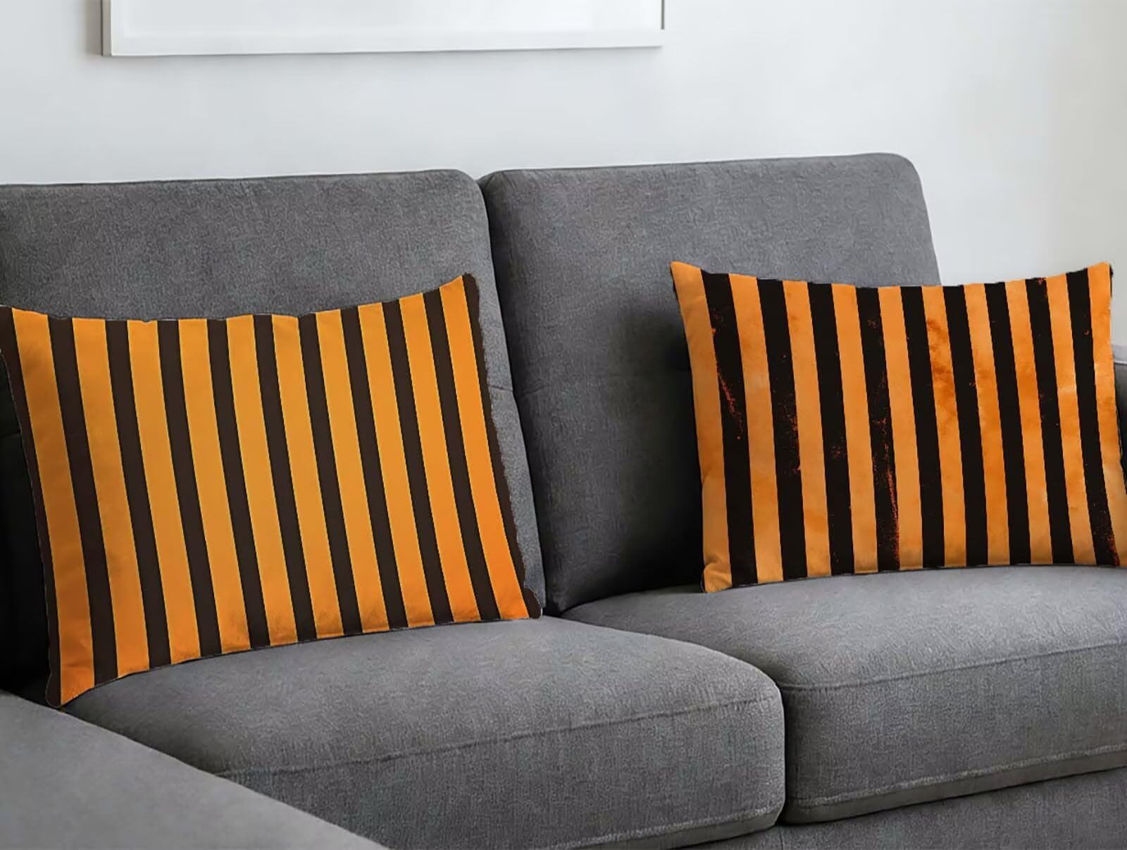 Oreiller 70x90 lot de 2 housses orange pour une chambre cocooning