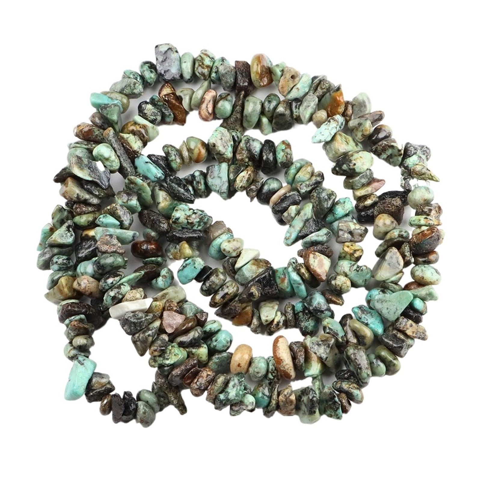 Perles de gravier en pierre naturelle malachite pour créer vos bijoux bohèmes