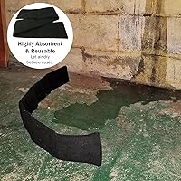 Vista 8 de Evelots Calcetín de serpiente absorbente de agua, barrera de agua reutilizable, absorbe 10 veces su peso, ideal para fugas y derrames de puertas