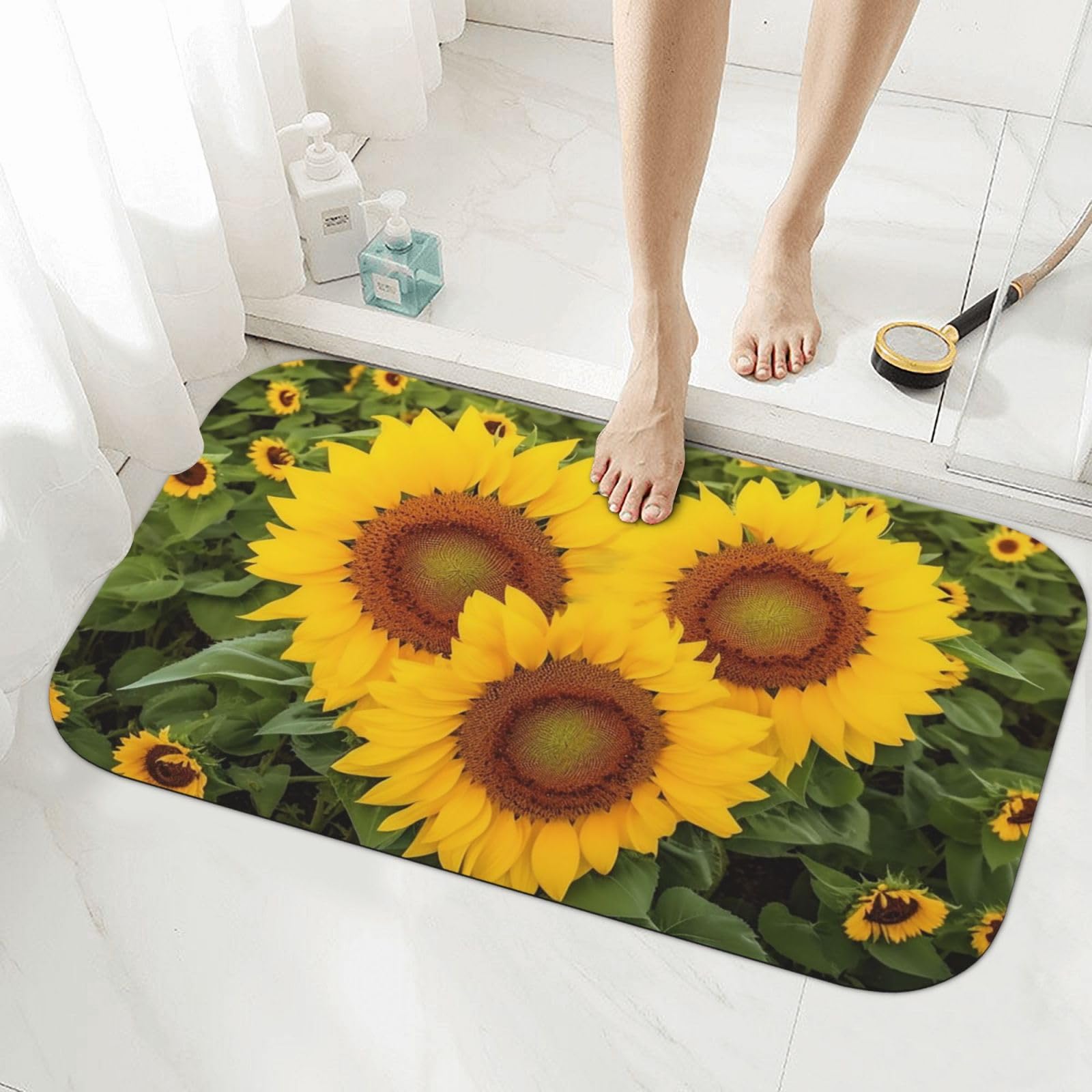 Tapis de sol de salle de bain en diatomite pour une sortie de douche toujours au sec