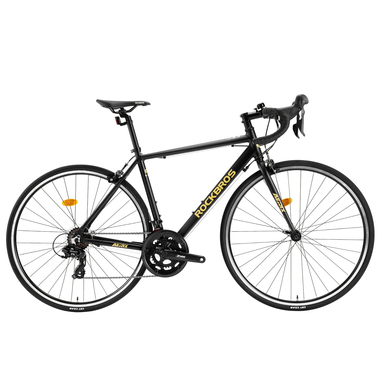 ROCKBROS AERIX Rennrad 700C mit Aluminiumrahmen, 2×8-Gang S-Ride R400 Schaltung & Hi-Ten Stahlgabel Fahrrad, Endurance Geometrie Leichtes Straßenfahrrad für Herren & Damen, Alltag & Training